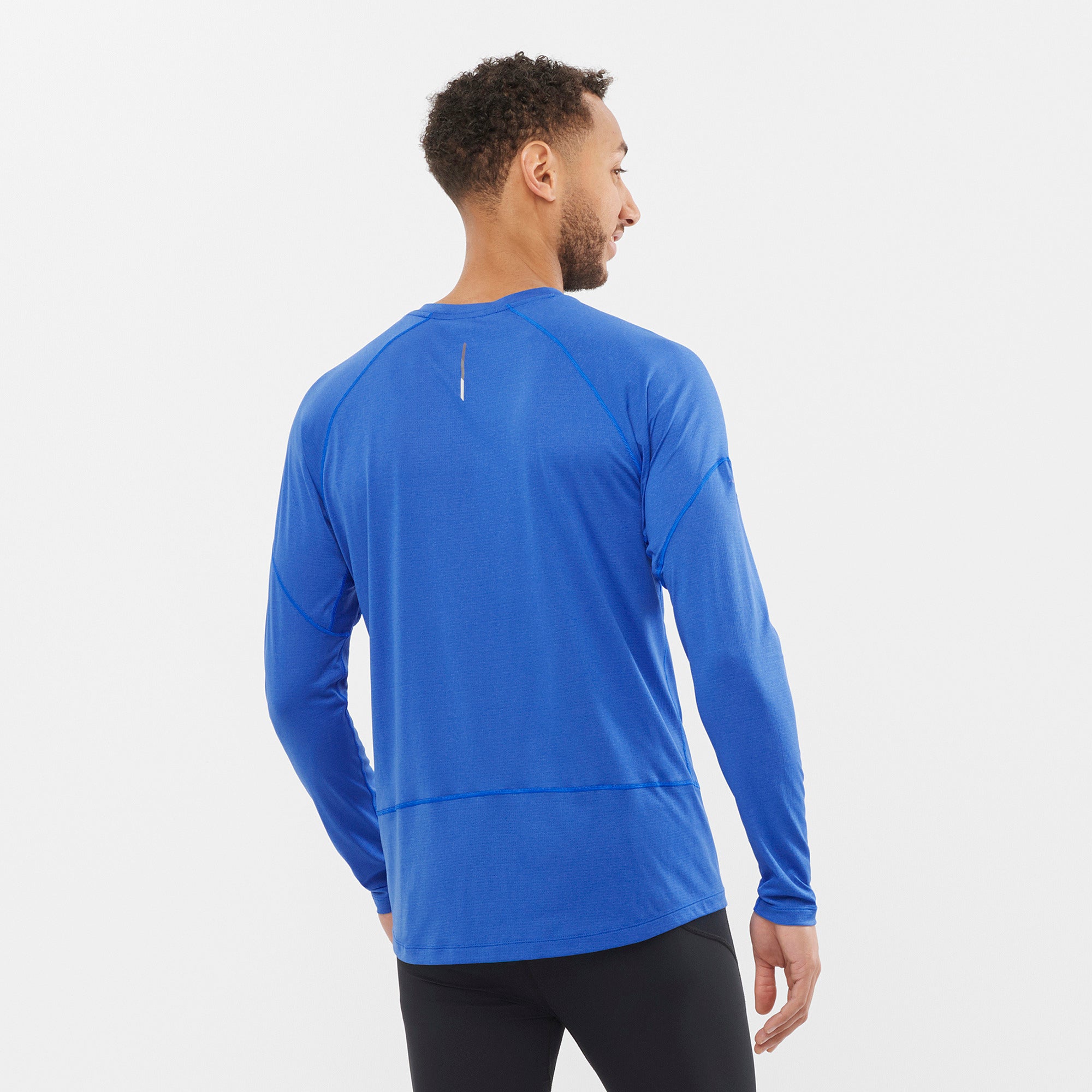 Polera Cross Run Ss tee blu