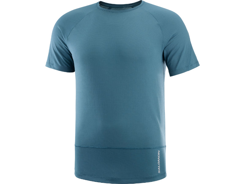 Polera Cross Run Ss tee blu