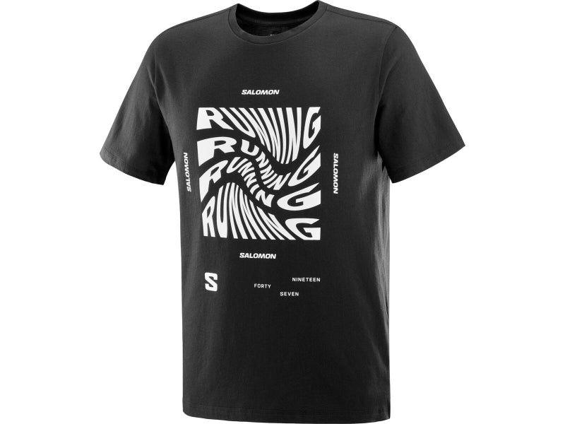 Polera RUNNING GRAPHIC SS TEE bl