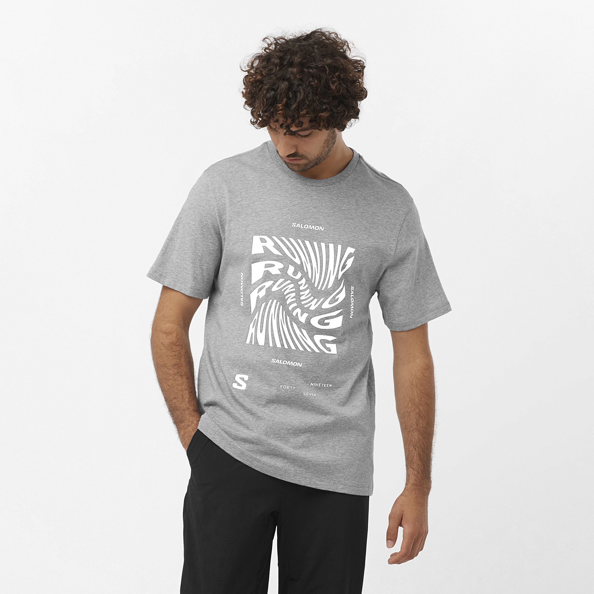 Polera RUNNING GRAPHIC SS TEE gr