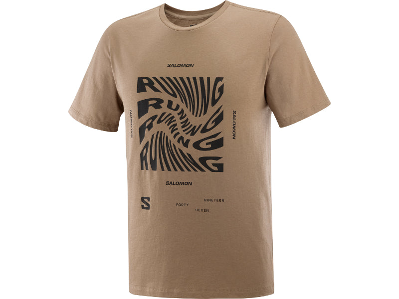 Polera RUNNING GRAPHIC SS TEE br