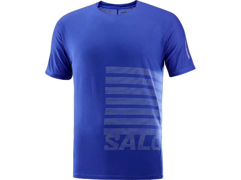 Polera Sense Aero SS TEE GFX blu