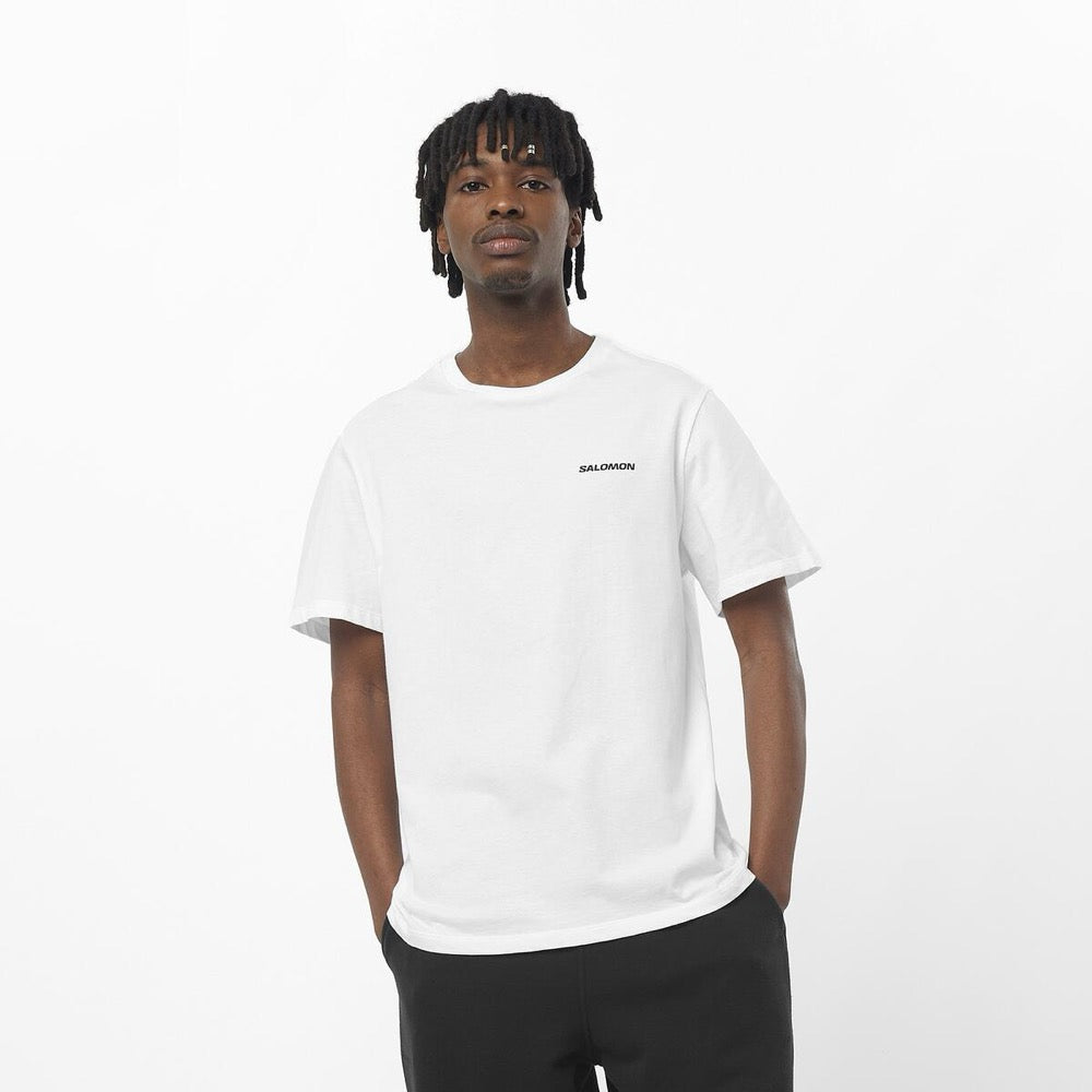 "DROPPIN" SS TEE M wh