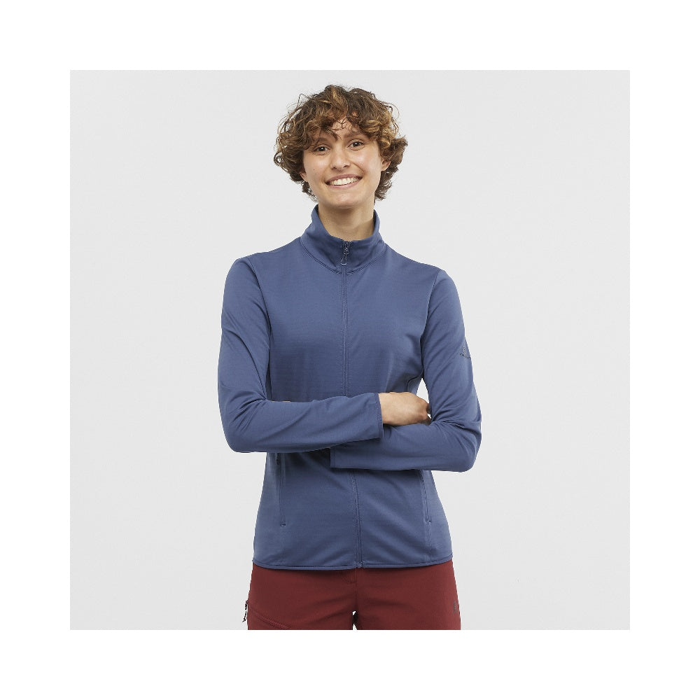 Polerón Outrack Full Zip Mid blu