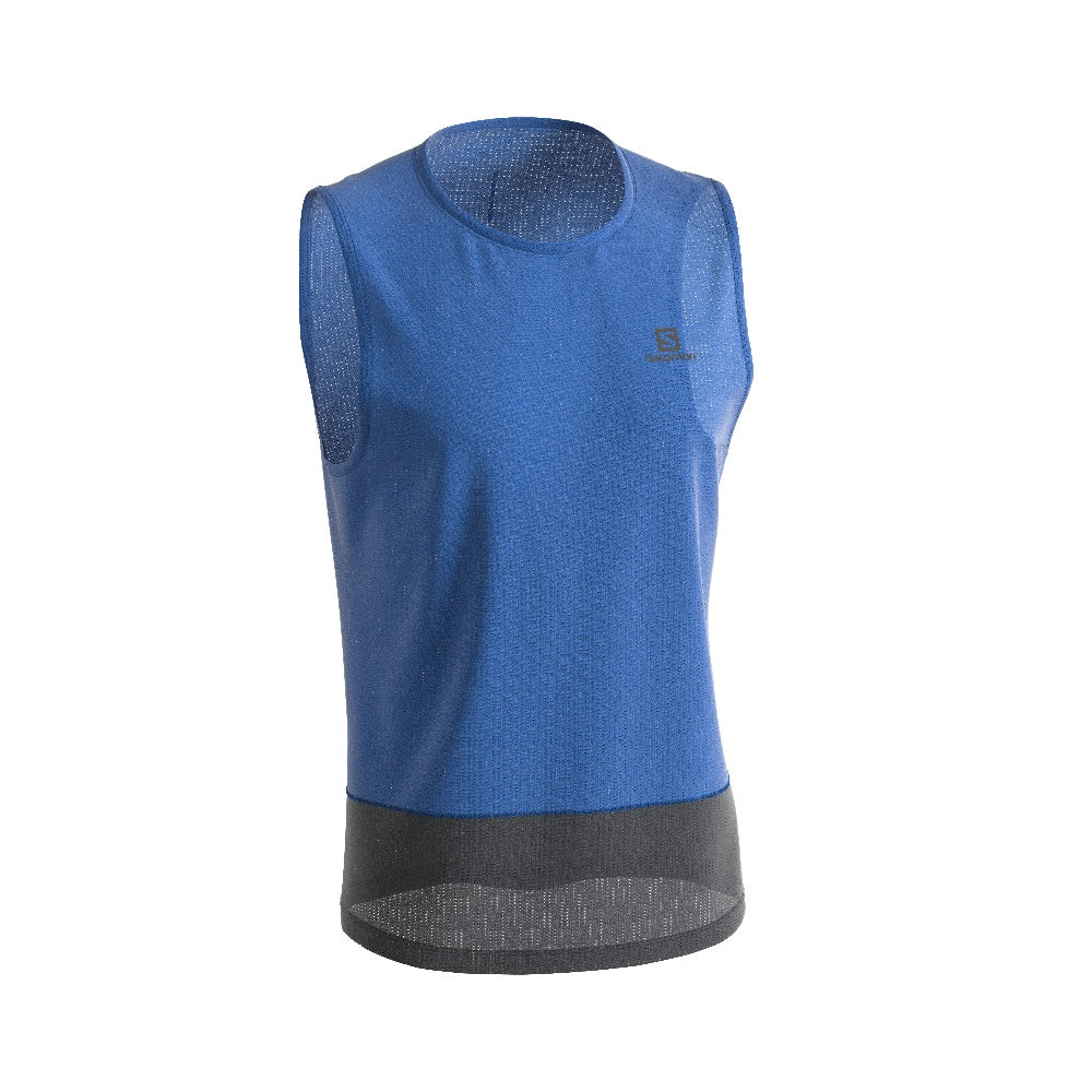 Polera Cross Run Graphic tank blu