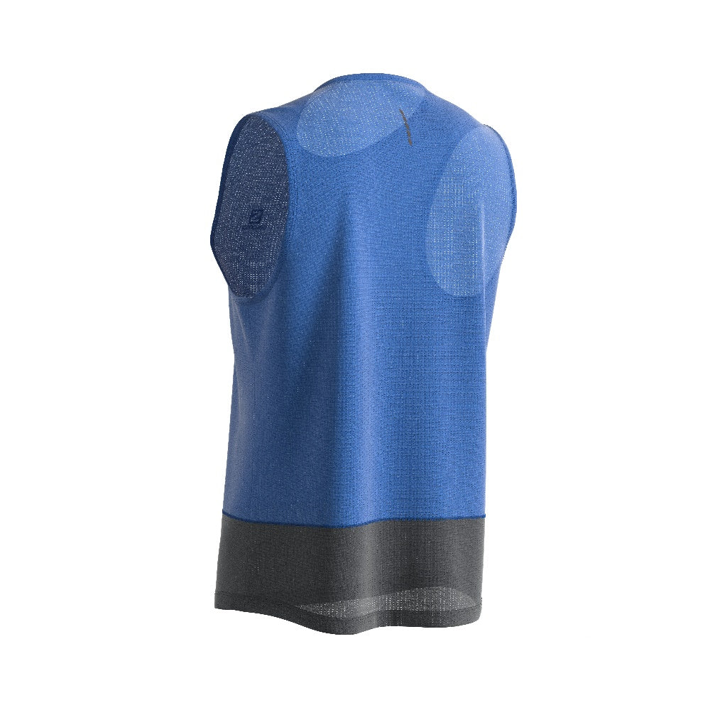 Polera Cross Run Graphic tank blu