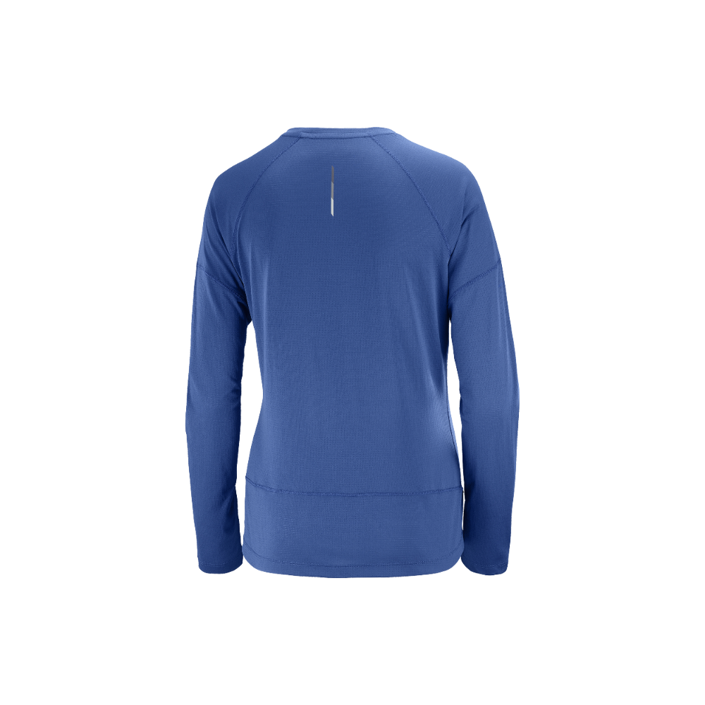 Polera Cross Run LS tee blu